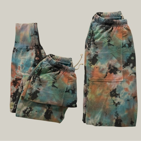 Big Bud Press Tie Dye Joggers M Made in LA 100% Cotton 34” Inseam - Picture 3 of 12